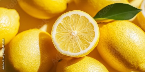 A closeup of vibrant yellow...