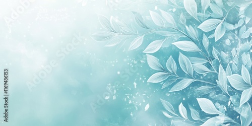 Delicate White Leaves on a ...