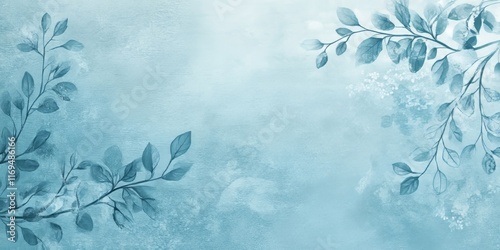 Delicate Blue Watercolor Br...