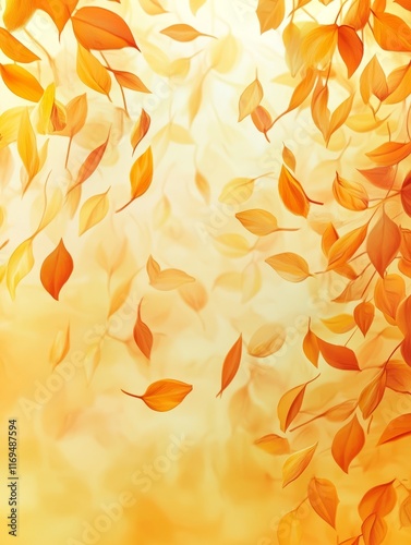 Golden Autumn Leaves Fallin...