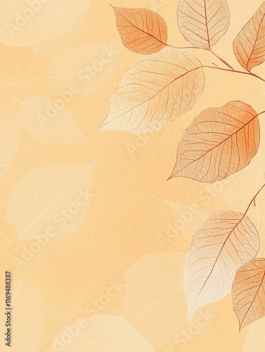 Delicate Skeleton Leaves on...