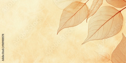 Delicate Skeleton Leaves on...