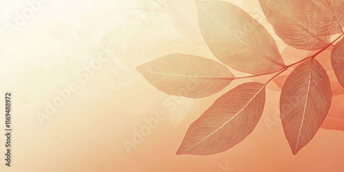 Delicate Skeleton Leaves on...