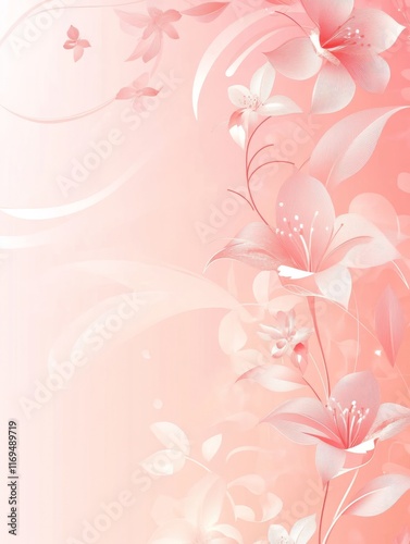 Delicate Pink Lilies and Fl...