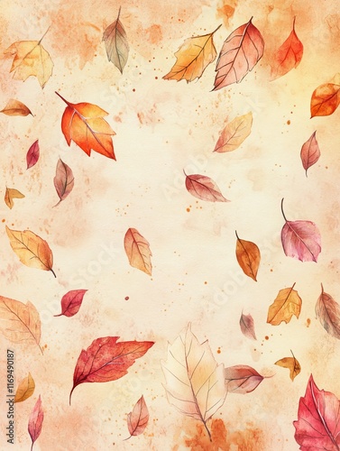 Watercolor Autumn Leaves Fa...