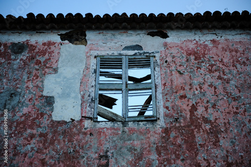 Abandoned derelict building in the Azores