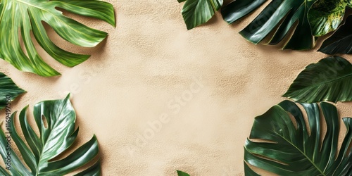 Lush Green Tropical Leaves ...