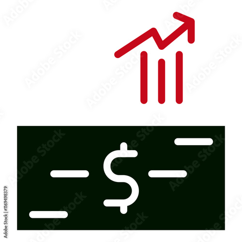 Inflation Glyph Two Color Icon