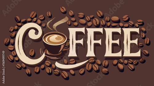 coffee cup drink art vector design