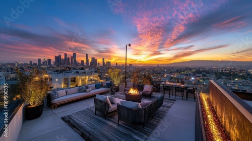  Skyline Sunset Rooftop Terrace