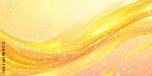 Abstract Golden Waves with ...