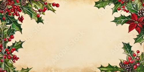 Festive Holiday Holly Berri...