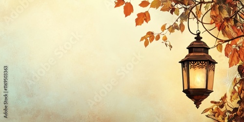 Autumnal Lantern Hanging Am...