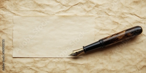 Aged Paper and Ornate Fount...