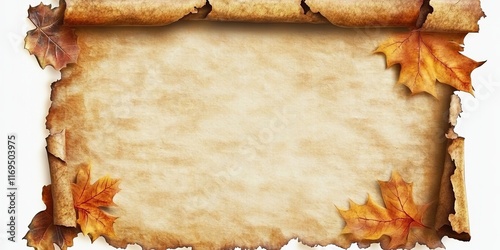 Ancient Parchment Scroll De...