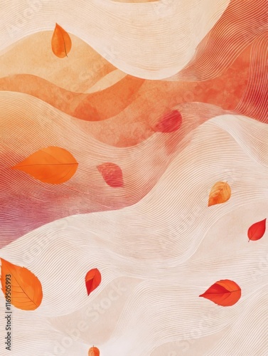 Autumn Leaves Falling on Ge...