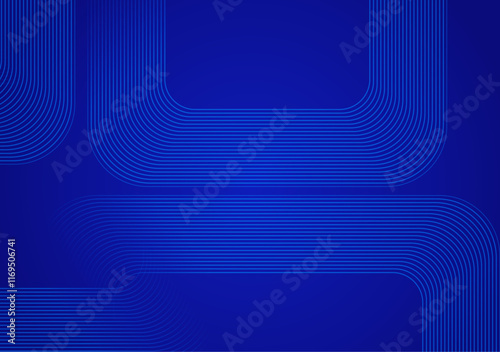 n abstract blue background with a curved line pattern showcases elegant, sweeping lines that create a sense of fluidity and movement.