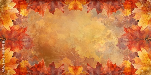 Autumn Leaves Frame Backgro...