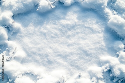 Winter Snow Scene With Froz...