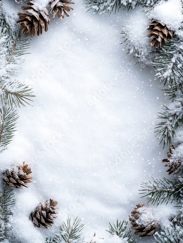 Snowy Winter Scene With Pin...