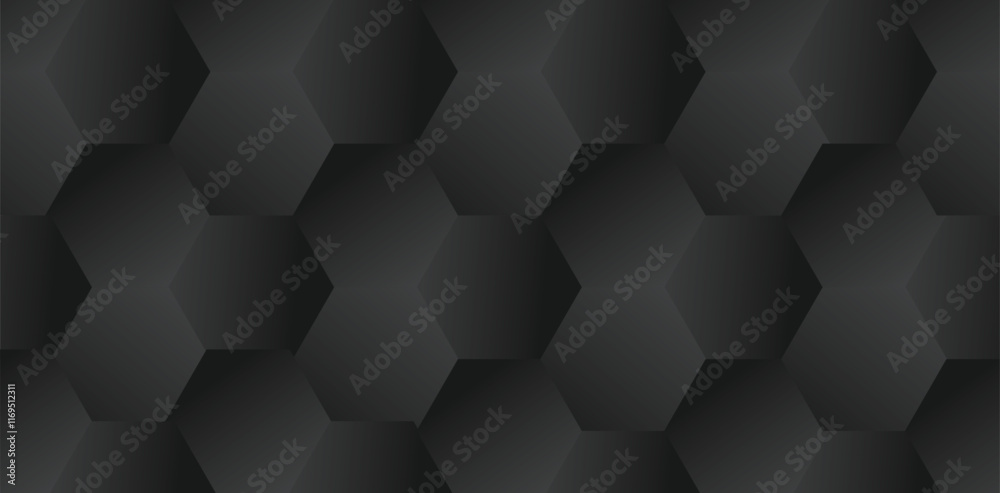 Dark geometric pattern, hexagonal tiles, shadowy texture, monochromatic design, abstract background, futuristic architecture, subtle gradients Dark geometric pattern, hexagonal tiles, shadowy texture, monochromatic design, abstract background, futuristic architecture, subtle gradients