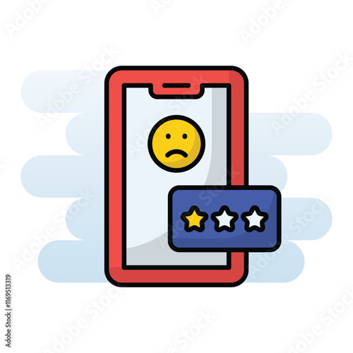 Bad Review vector icon