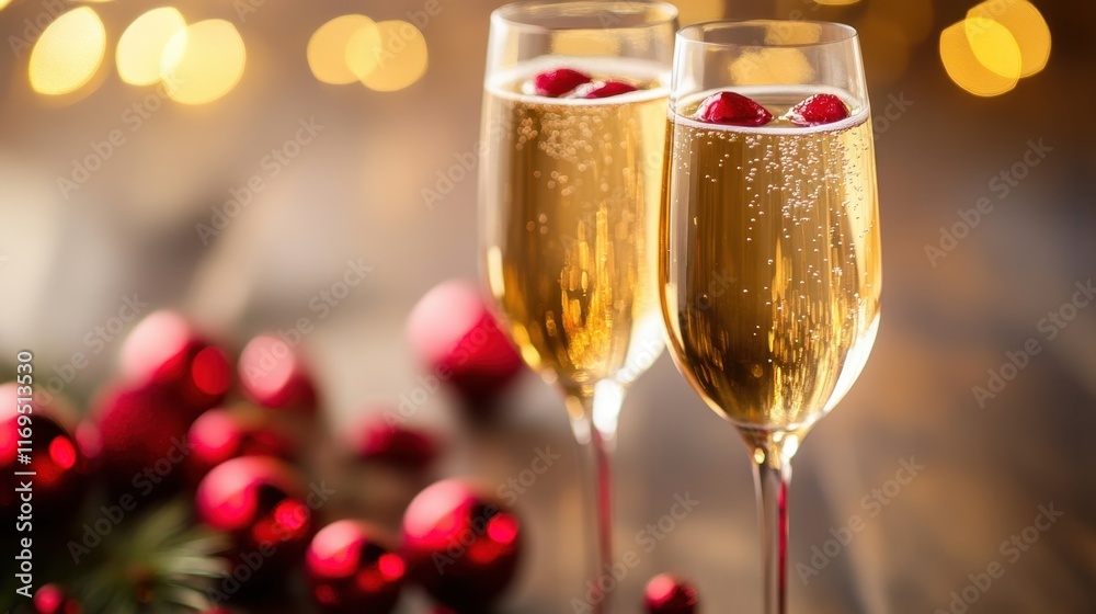 Apple Cider Day Festive celebration with sparkling champagne and christmas ornaments Apple Cider Day Festive celebration with sparkling champagne and christmas ornaments