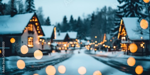 Winter Village Lights Illum...