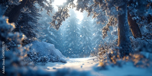 Enchanting Winter Forest Sc...
