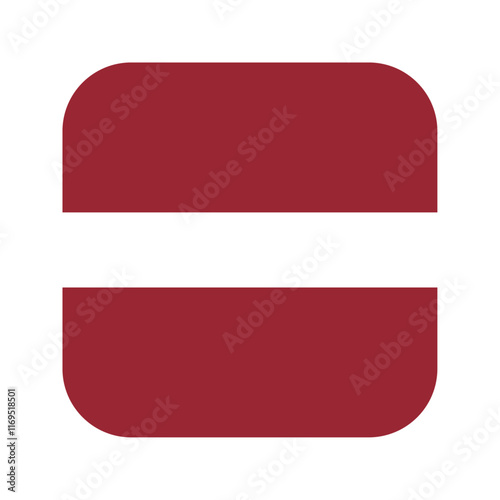 Latvia flag rounded square icon