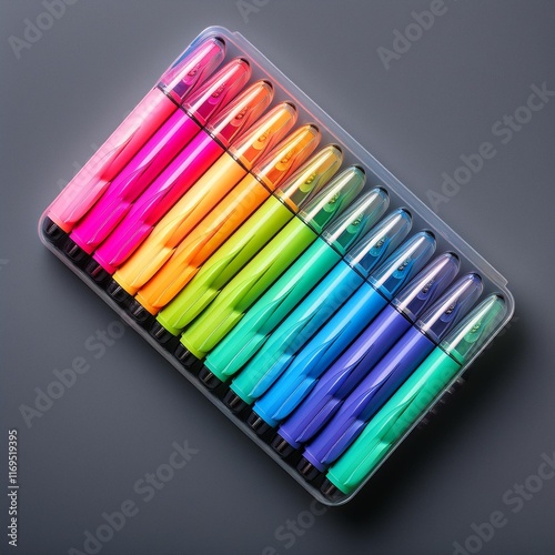colorful felt pens
