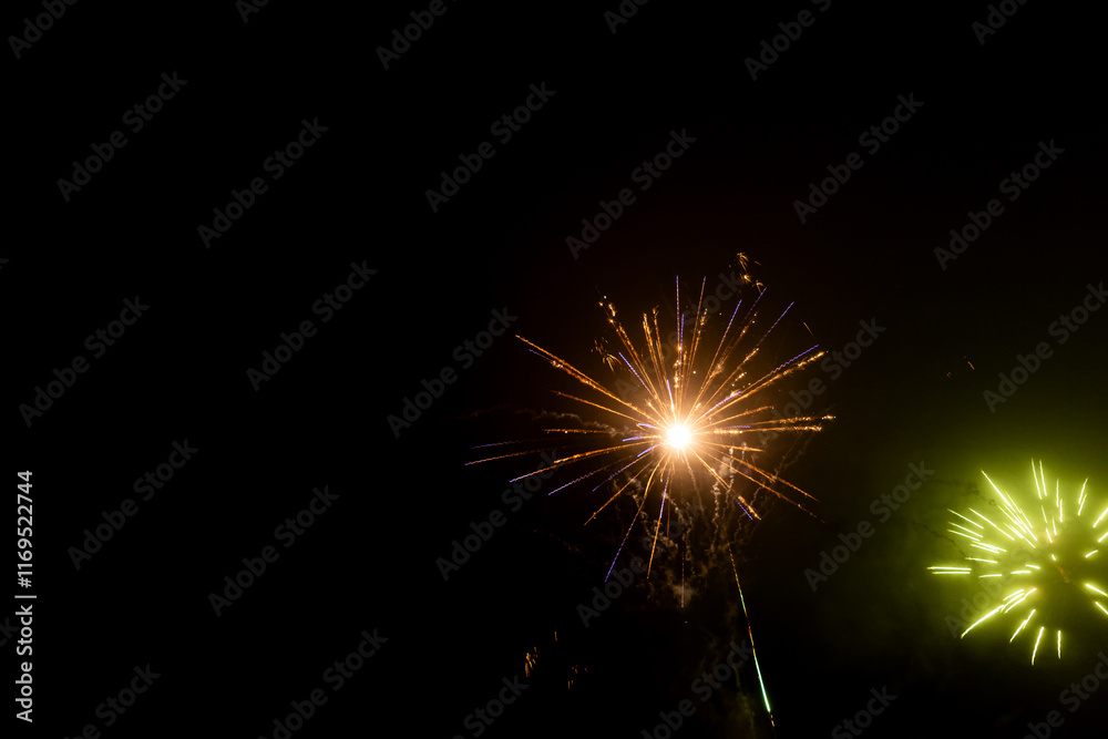 beautiful photos of fireworks captured while celebrating New Year's Eve