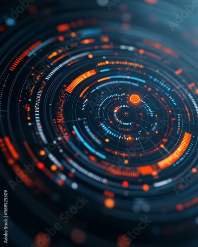 Wallpaper Mural Futuristic Digital Interface Torontodigital.ca