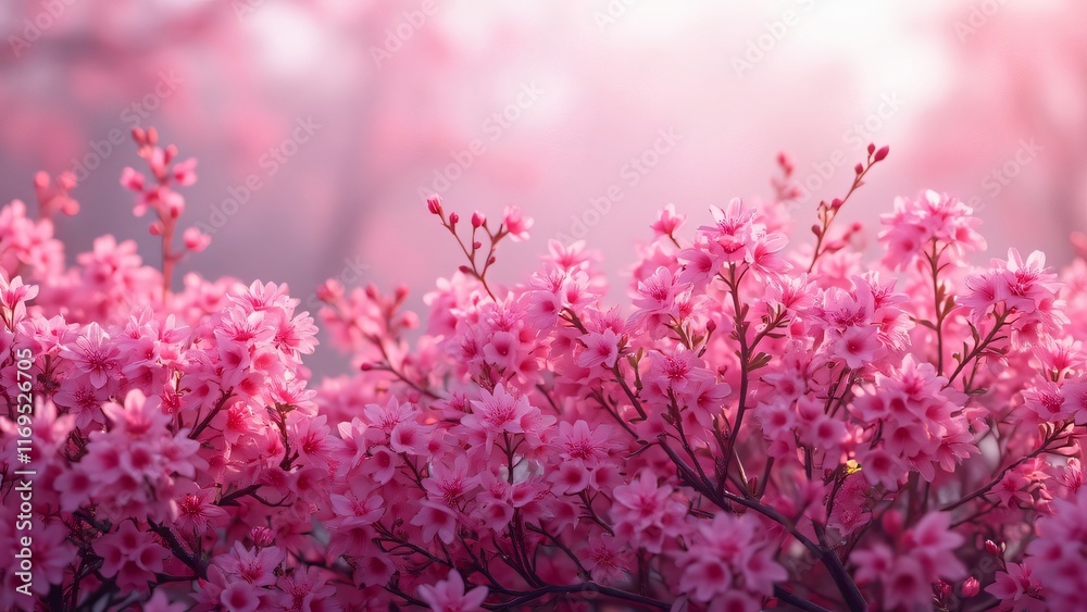 Beautiful Pink Blossom Flowers Spring Floral Background Beautiful Pink Blossom Flowers Spring Floral Background