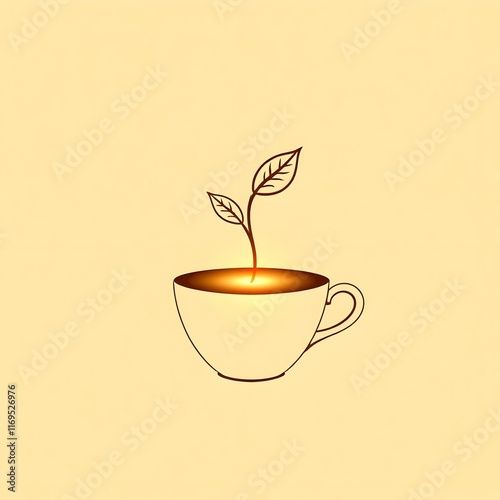 cup of coffee with beans