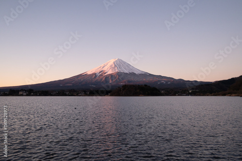 mount Fuji mirror lake sunrise 