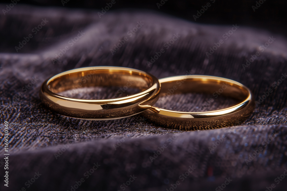 Anillos de oro de compromiso. Fondo de San Valentín, joyería y boda. Anillos de oro de compromiso. Fondo de San Valentín, joyería y boda.