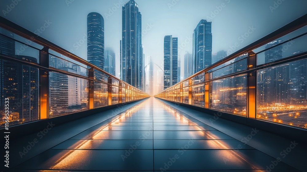 Elevated Cityscape: A Futuristic Perspective Elevated Cityscape: A Futuristic Perspective
