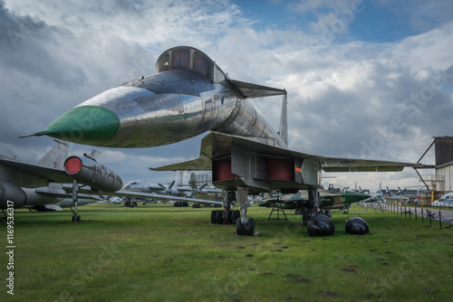 Foto historic military jetplane in russia