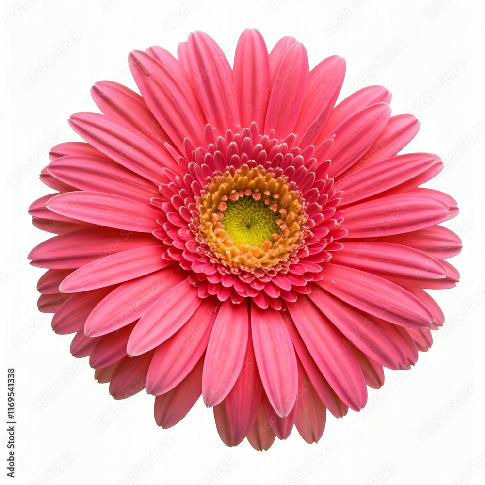 pink gerbera daisy flower isolated on white background macro shot pink gerbera daisy flower isolated on white background macro shot