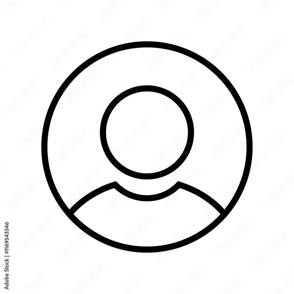 Vector flat illustration. Avatar, user profile, person icon, gender neutral silhouette, profile picture. Suitable for social media profiles, icons, screensavers and as a template. Business concept.