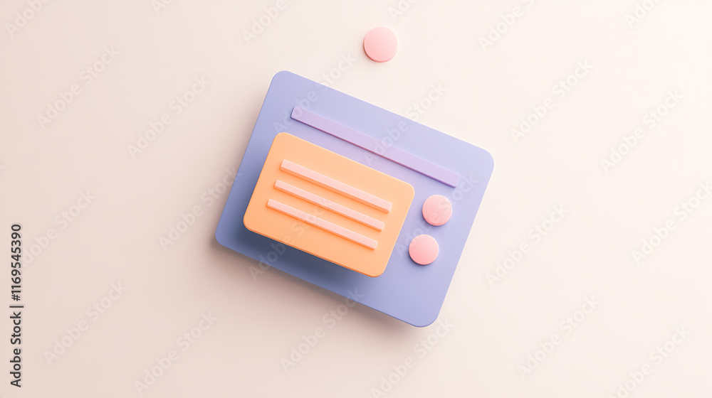 logistics online trading automation concept. Colorful retro radio illustration on a light background. logistics online trading automation concept. Colorful retro radio illustration on a light background.