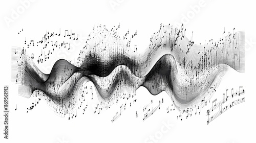 Diagram of musical dynamics illustrating crescendo decrescendo accents with practical teaching examples. Crescendo. Illustration photo