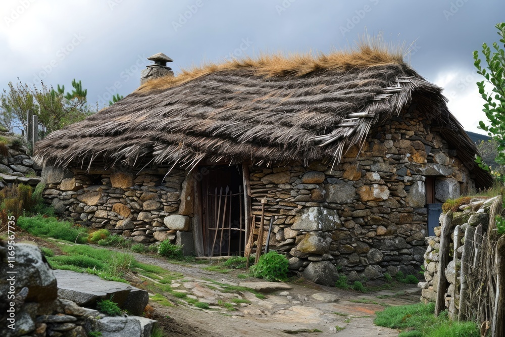 Palloza: A Medieval Thatched-Roof Rural House in Piornedo, Spain Palloza: A Medieval Thatched-Roof Rural House in Piornedo, Spain
