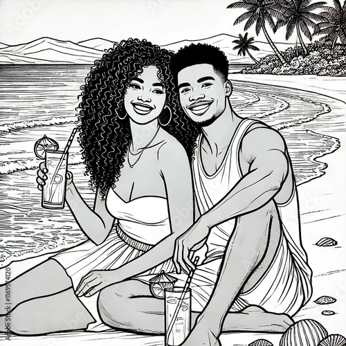 couple on the beach