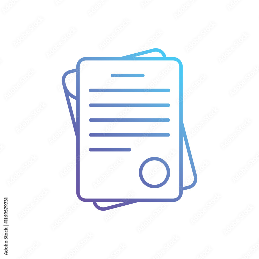 Legal Document vector icon Legal Document vector icon