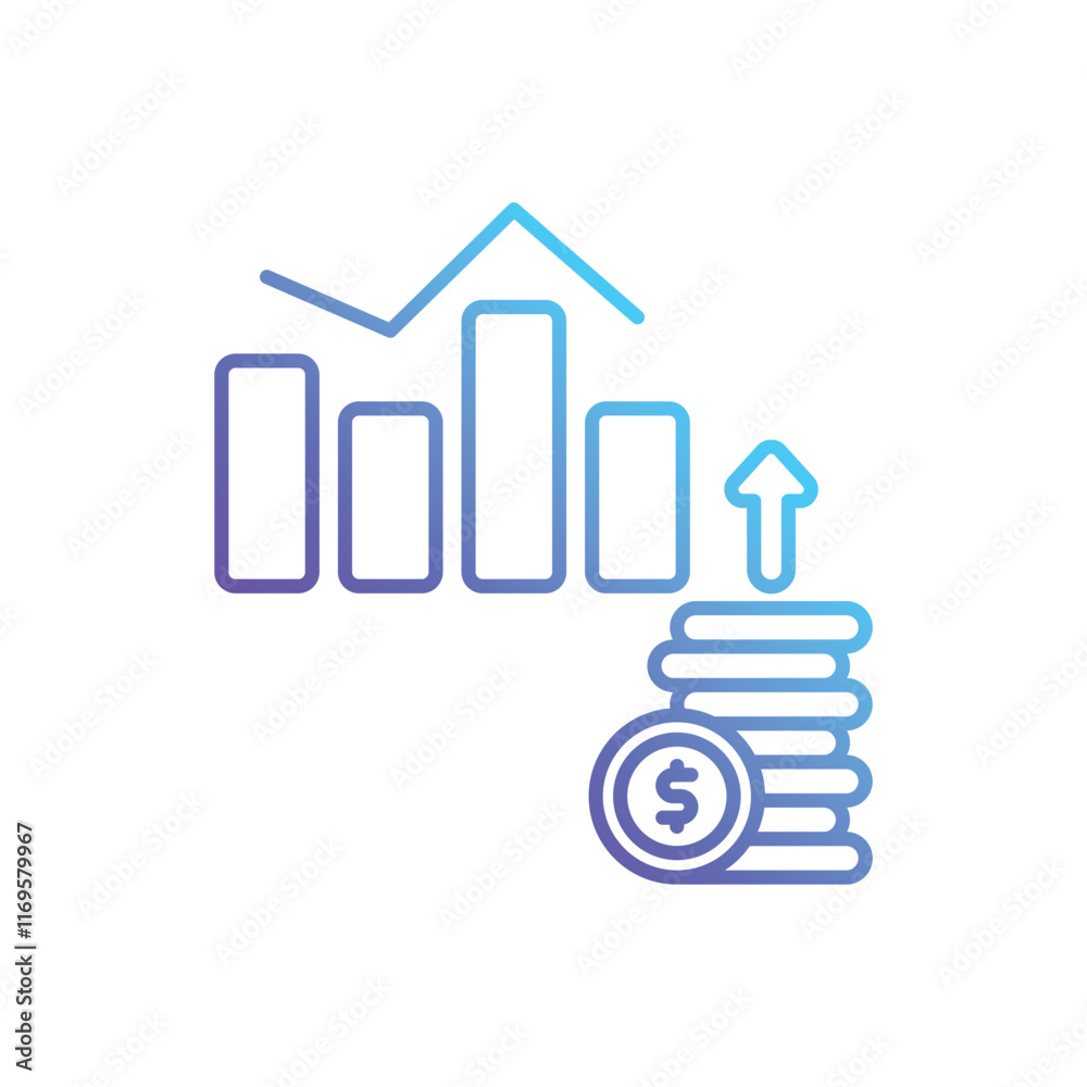 Growth vector icon Growth vector icon