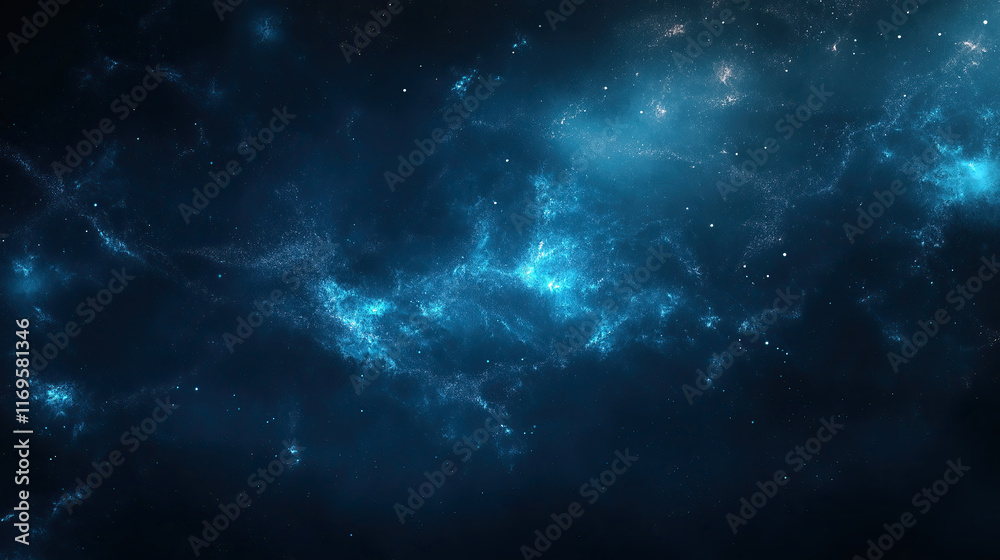 Ethereal Blue Bokeh Lights Abstract Dreamy Background Ethereal Blue Bokeh Lights Abstract Dreamy Background