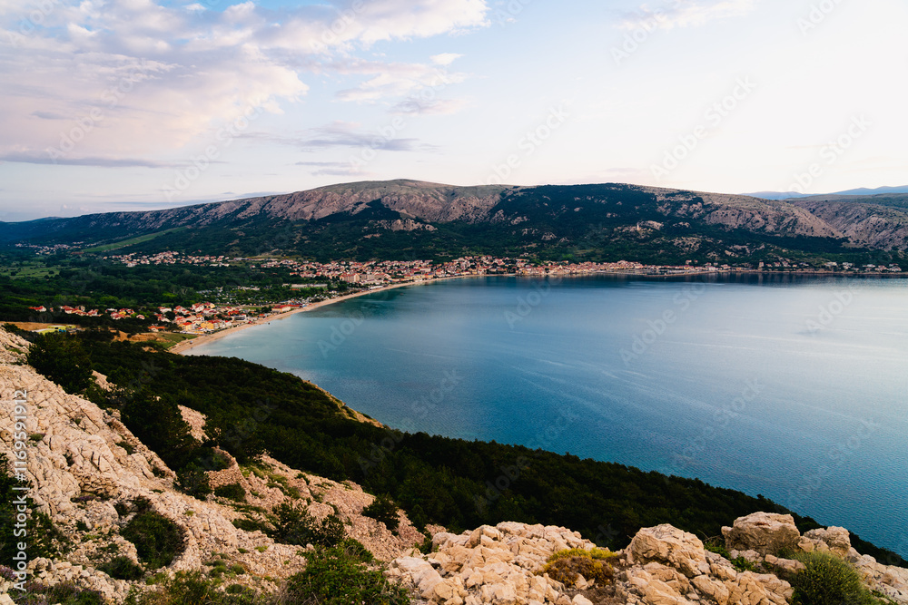 Obraz premium Blick auf Baska von Berg