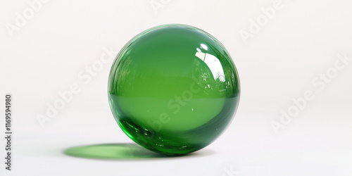 green circle 3D photo